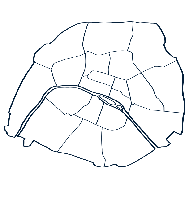 carte des arrondissements de paris